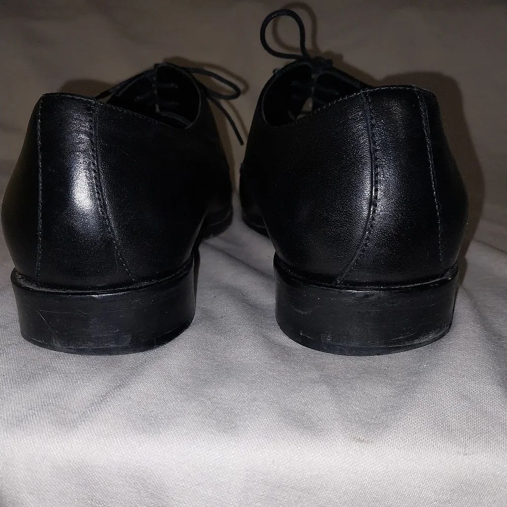 Broletto Black Men's Leather Oxford Shoes Size 11